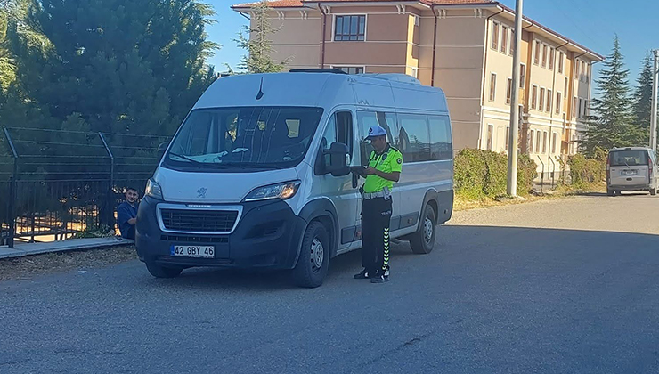 Konya’da trafik denetimi yapıldı