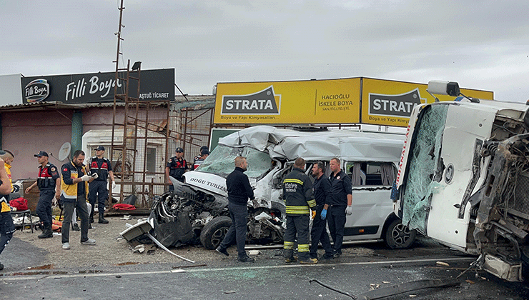 Tekirdağ’da korkunç kaza: 3 ölü, 9 yaralı