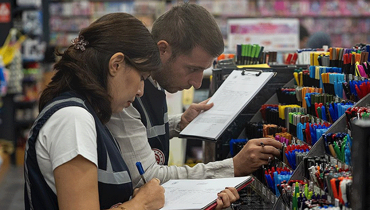 Ticaret Bakanlığı son dönemdeki kırtasiye denetimlerinde 15,2 milyon lira ceza uyguladı