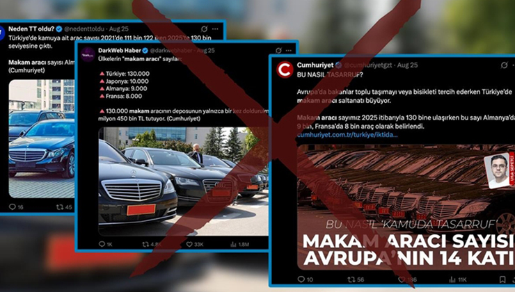 “Türkiye’de makam aracı sayısı 130 bin” iddiası