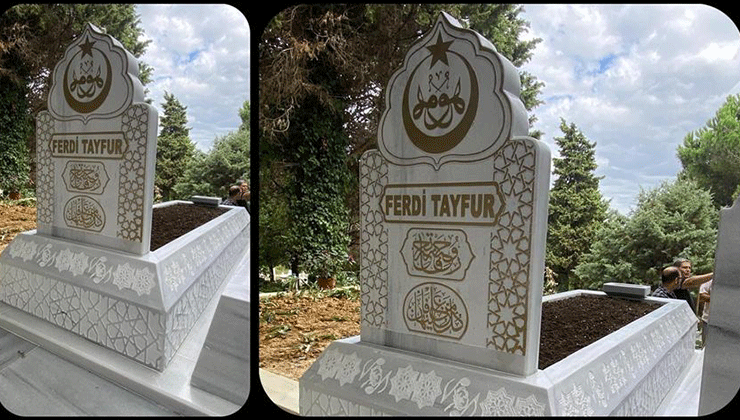 Ünlü sanatçının kabrini yaptırdı