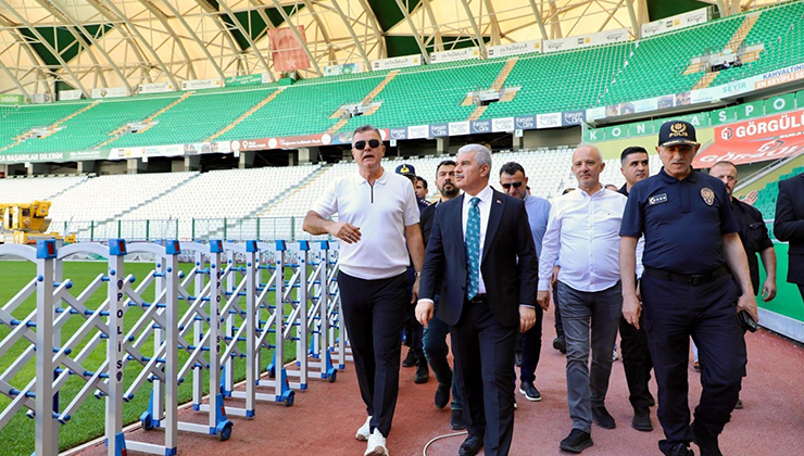 Vali Akın, Konya stadyumunu inceledi