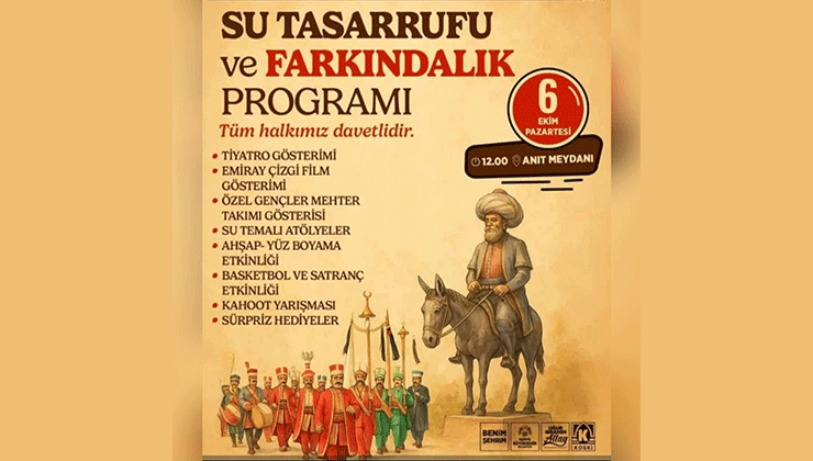 Akşehir Belediyesi’nden Su Tasarrufu ve Farkındalık Programı