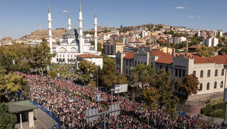 Ankara’da “Gazze Kararlılık Yürüyüşü” düzenleniyor