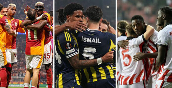 Avrupa’da son 6 maç 6 galibiyet! Türk takımları parlıyor