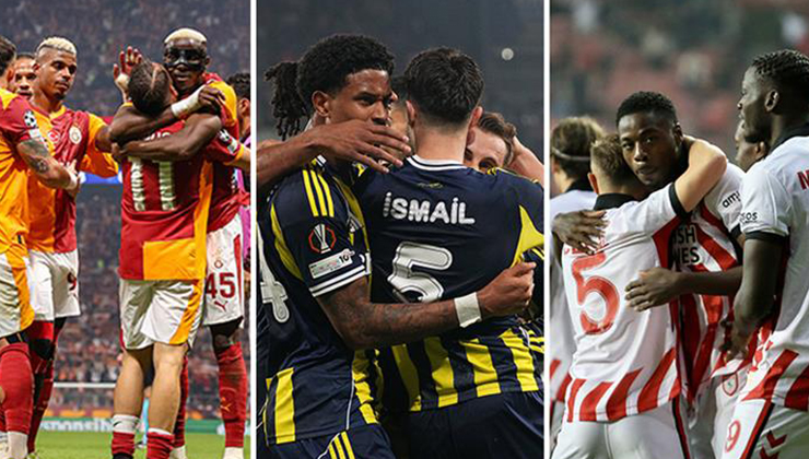 Avrupa’da son 6 maç 6 galibiyet! Türk takımları parlıyor
