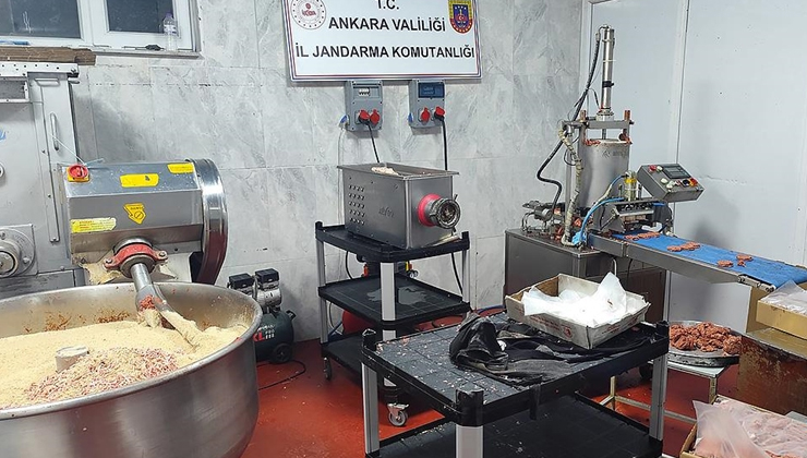 Başkentte 3 iş yerinde 17 ton bozuk et ele geçirildi