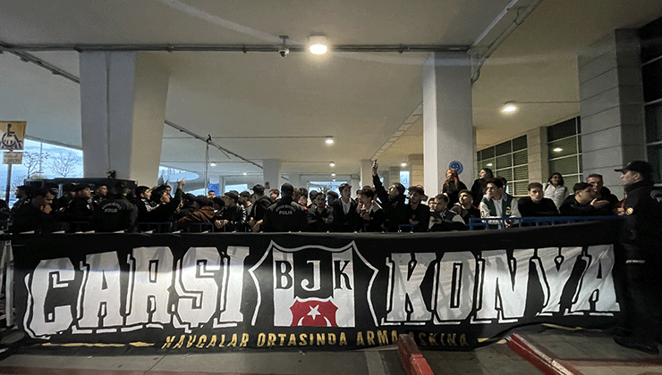 Beşiktaş kafilesi, Konya’ya geldi