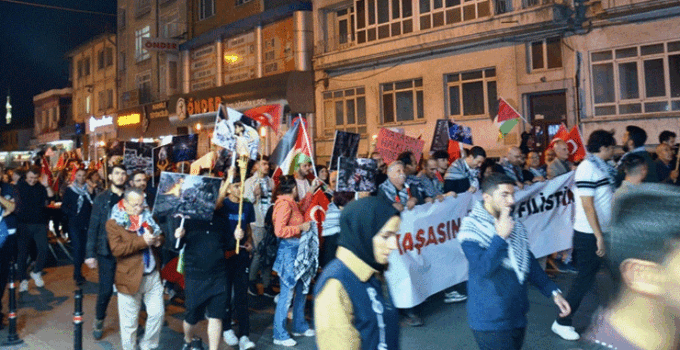 CHP’den, Meşaleli Özgür Filistin yürüyüşü