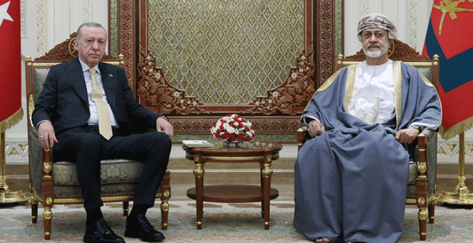 Cumhurbaşkanı Erdoğan, Umman Sultanı Heysem bin Tarık ile görüştü