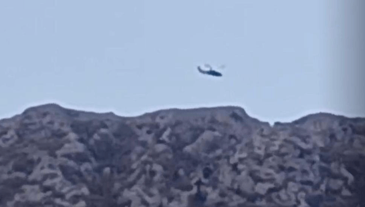 Dağda mahsur kalan 2 kişi Konya’dan giden askeri helikopterle kurtarıldı