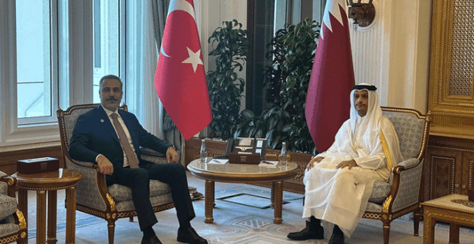 Dışişleri Bakanı Fidan, Katarlı mevkidaşı Al Sani ile görüştü