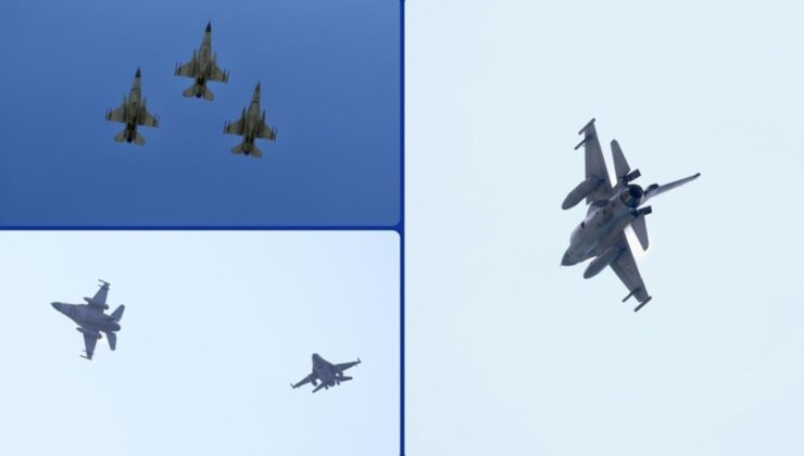 Fethiye’de F-16’lar gösteri uçuşu yaptı