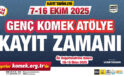 Genç KOMEK Atölye Güz Dönemi kayıtları başladı