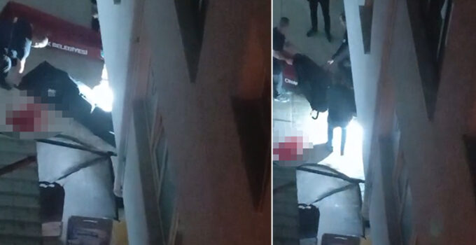 Güllü düştükten sonra kızının feryatları kameralara yansıdı