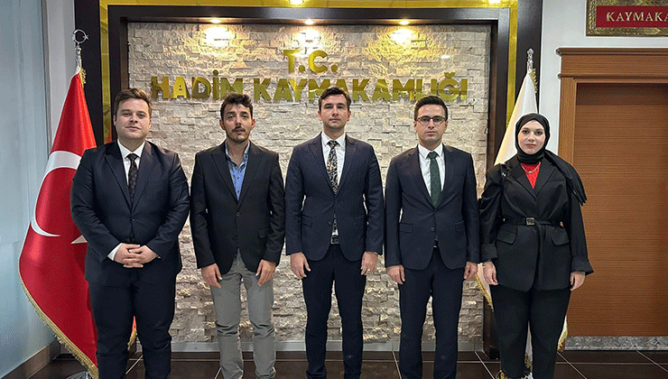 Hadim’de Kaymakam Deniz’e Hayırlı Olsun Zİyareti