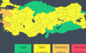 İçişleri Bakanlığından 52 il için “sarı”, 4 il için de “turuncu” kodlu meteorolojik uyarı