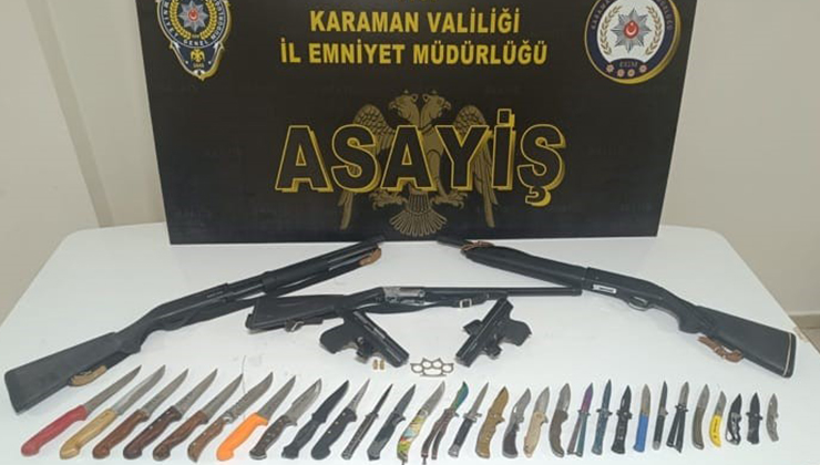 Karaman’da aranan 12 kişi tutuklandı