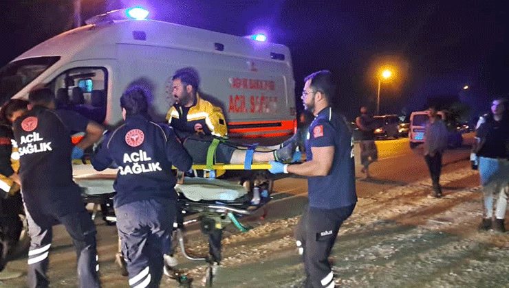 Karaman’da panelvan araç takla attı: 5’i çocuk 7 yaralı