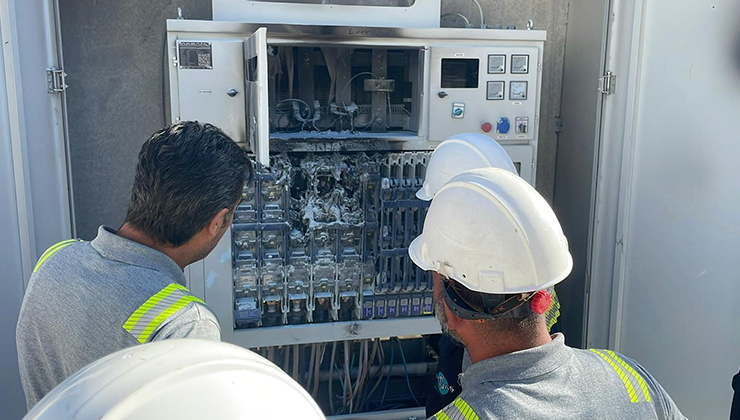 Karaman’da trafo yangını