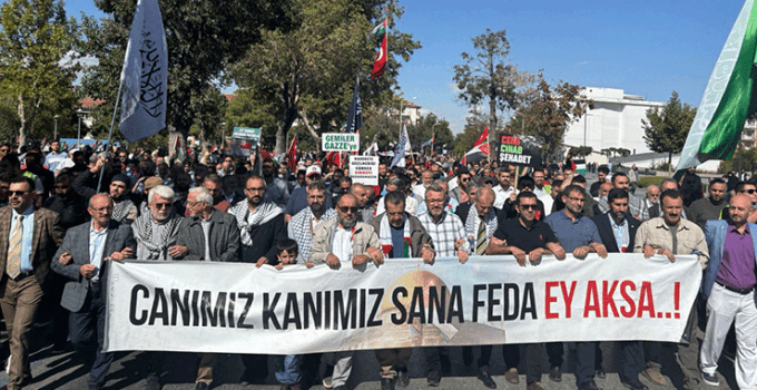 Konya, Gazze için kararlılık yürüyüşünde