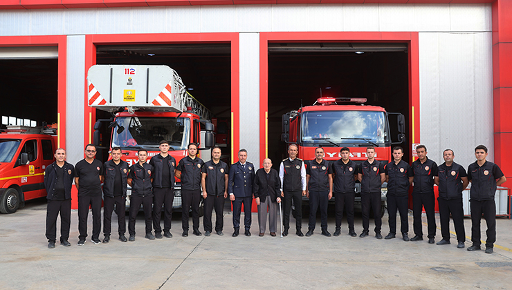 Konya itfaiyesine anlamlı ziyaret