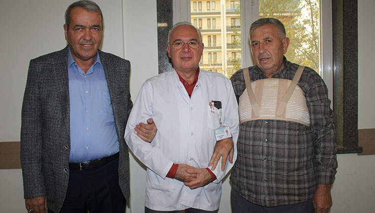 Konya’da bir gün arayla bypass ameliyatı olan ağabey ile kardeş taburcu edildi