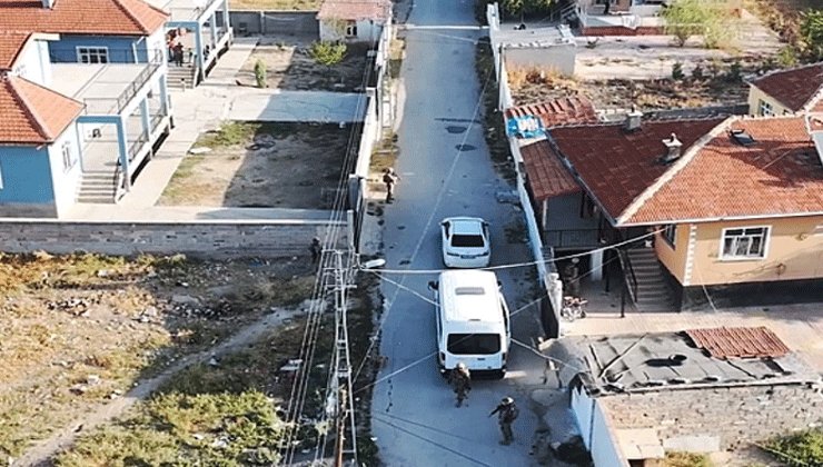Konya’da helikopter destekli dev operasyon