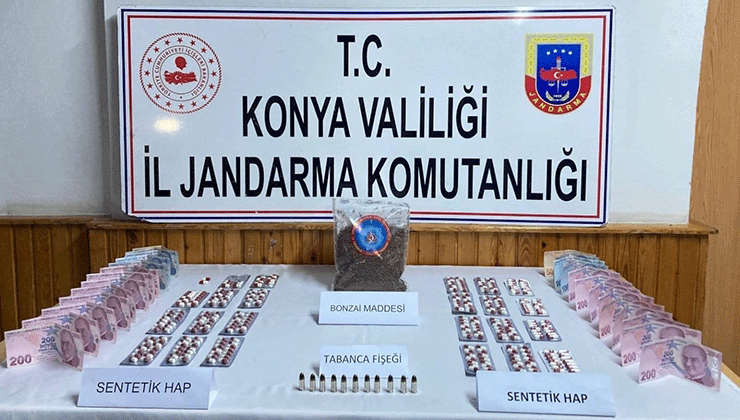 Konya’da jandarmadan uyuşturucu operasyonu