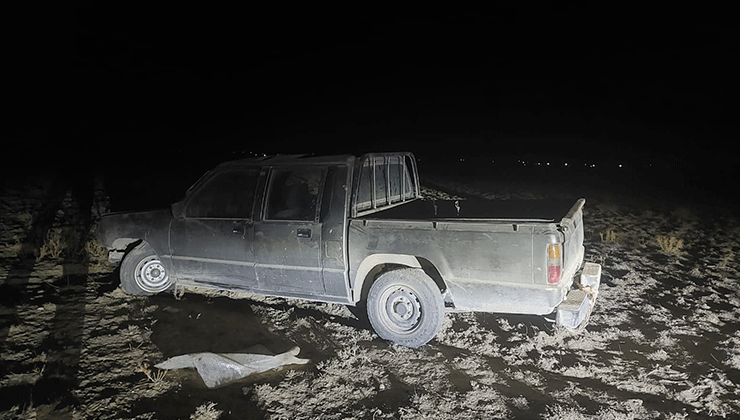 Konya’da kontrolden çıkan pikap şarampole girdi: 2 yaralı
