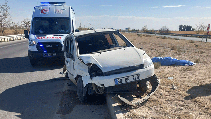 Konya’da otomobil takla attı: 1 kişi hayatını kaybetti
