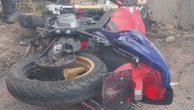 Konya’da otomobille çarpışan motosiklet sürücüsü yaralandı
