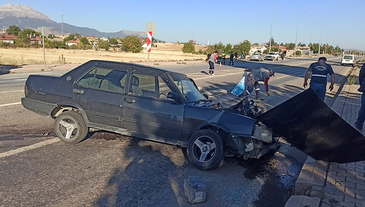 Konya’da otomobiller çarpıştı: 1 yaralı