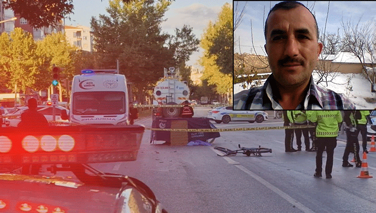 Konya’da tanker bisikletliye çarptı: 1 ölü