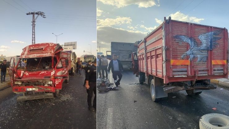 Konya’da zincirleme trafik kazası: 2 yaralı