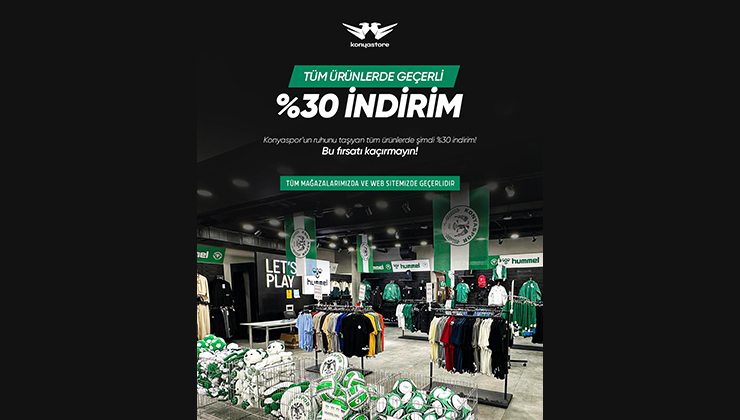 Konyaspor ürünlerine indirim geldi