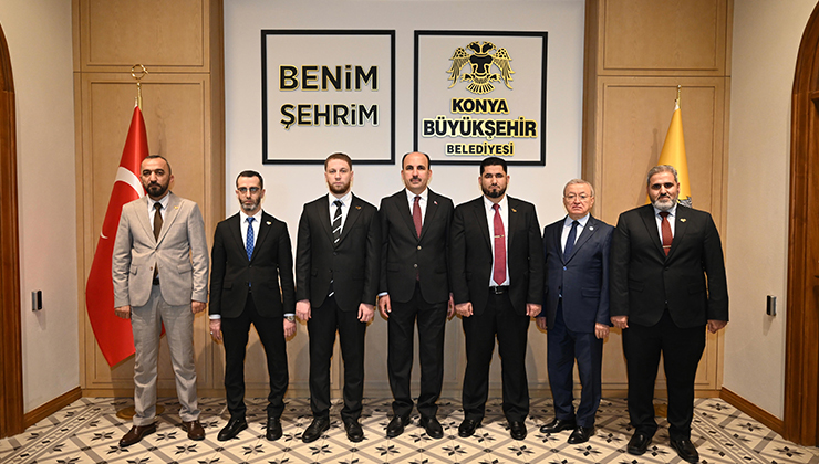Konya’ya gelen Suriyeli heyet, Başkan Altay’ı ziyaret etti