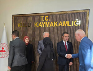 Kulu’da protokol törende buluştu