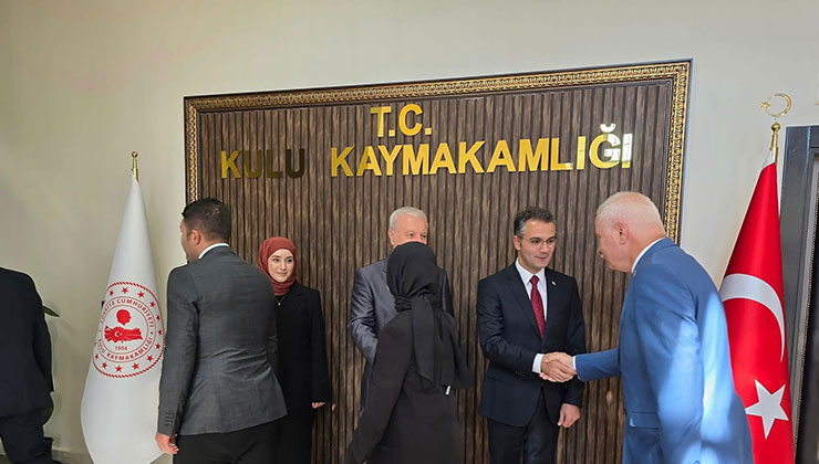 Kulu’da protokol törende buluştu