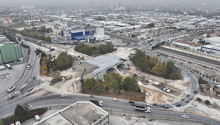 Marangozlar Köprülü Kavşağı’nın Ankara Yolu kısmı 3 Kasım’da açılıyor