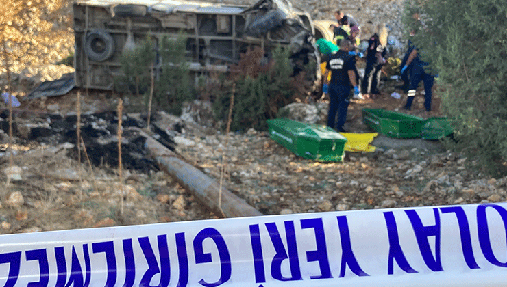 Mersin’deki işçi servisi kazasında ölü sayısı 6’ya yükseldi