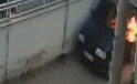 Tartıştığı kişinin otomobilini ateşi veren şahıs gözaltına alındı