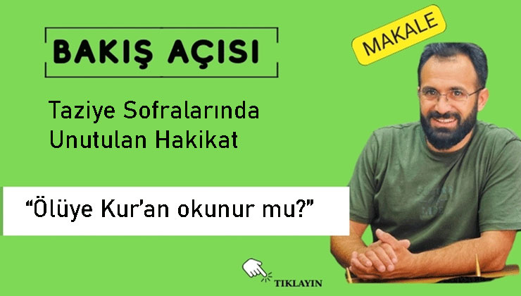 Taziye Sofralarında Unutulan Hakikat