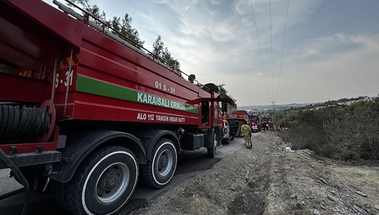 Adana’da çıkan orman yangını söndürüldü