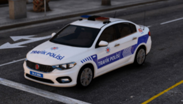 Afyonkarahisar’da bir polis aracına trafik cezası kesildi