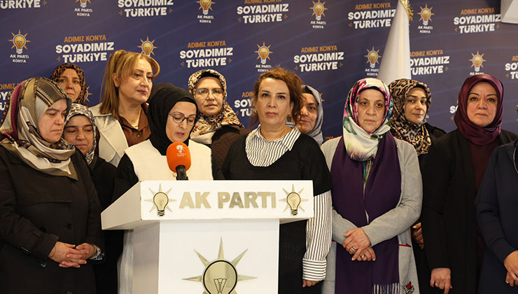 AK Parti Konya Kadın Kolları’ndan Kadına Yönelik Şiddetle Mücadele mesajı