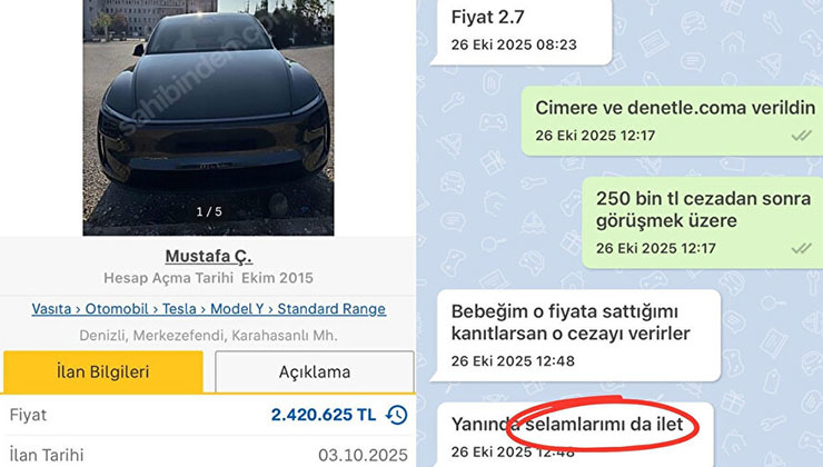 Aleyküm selam diyerek cezayı kesti