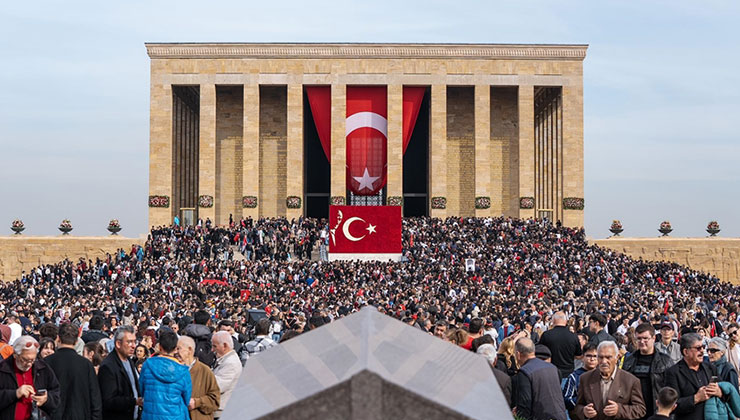 Anıtkabir 10 Kasım’da 1 milyon 219 bin 148 ziyaretçiyi ağırladı