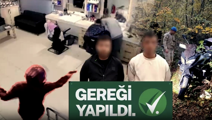 Bakan Yerlikaya, Sinop’ta berber dükkanına silahla saldıran iki zanlının yakalandığını bildirdi