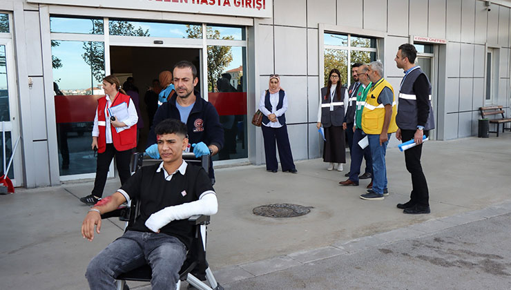 Beyşehir Devlet Hastanesi’nde HAP tatbikatı gerçekleştirildi